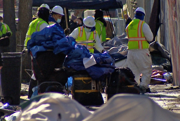 Los Angeles Homeless Encampment Cleanup