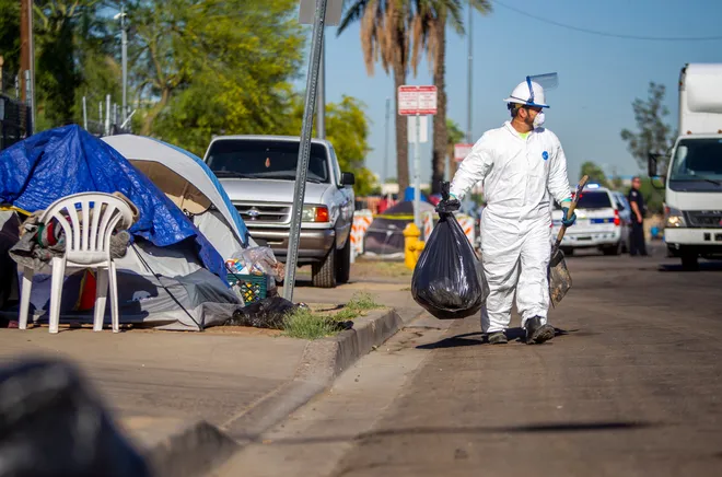 Los Angeles Homeless Encampment Cleanup